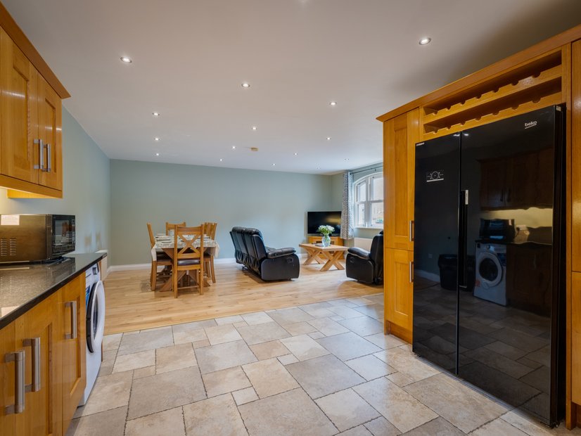 Open plan living and kitchen